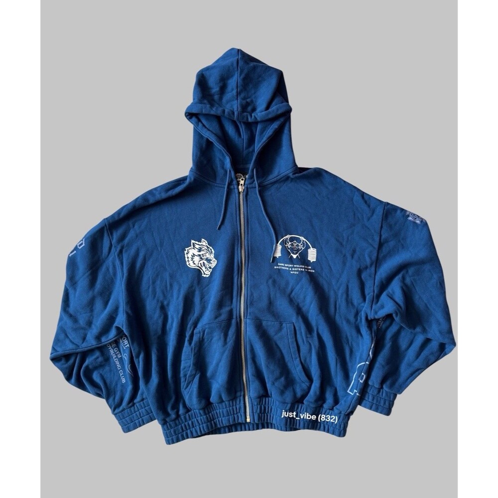 Darc Sport x Powerhouse Wolves Gym Premium Hoodie Men’s Large NWOT